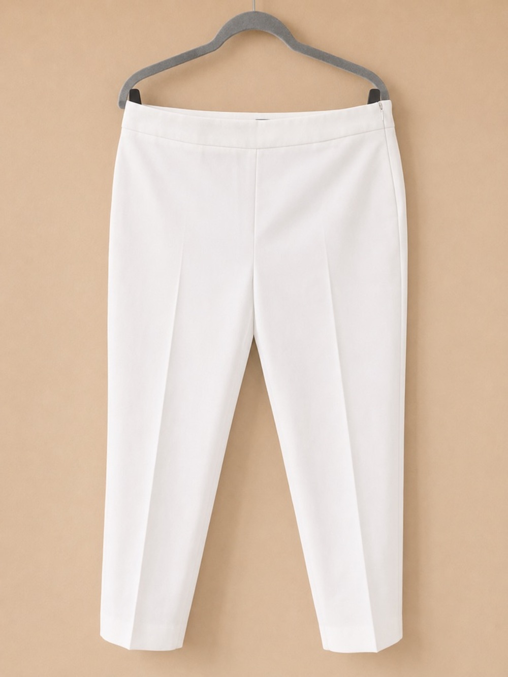 Talbots White Cropped Tailored Pants